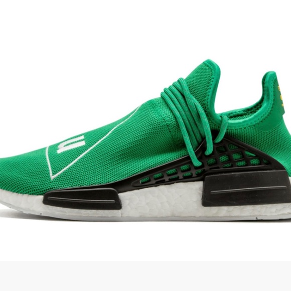 Adidas PW Pharrell Williams Human Race Kelly Green Sneakers Mens Shoes Size 9 - Picture 5 of 15